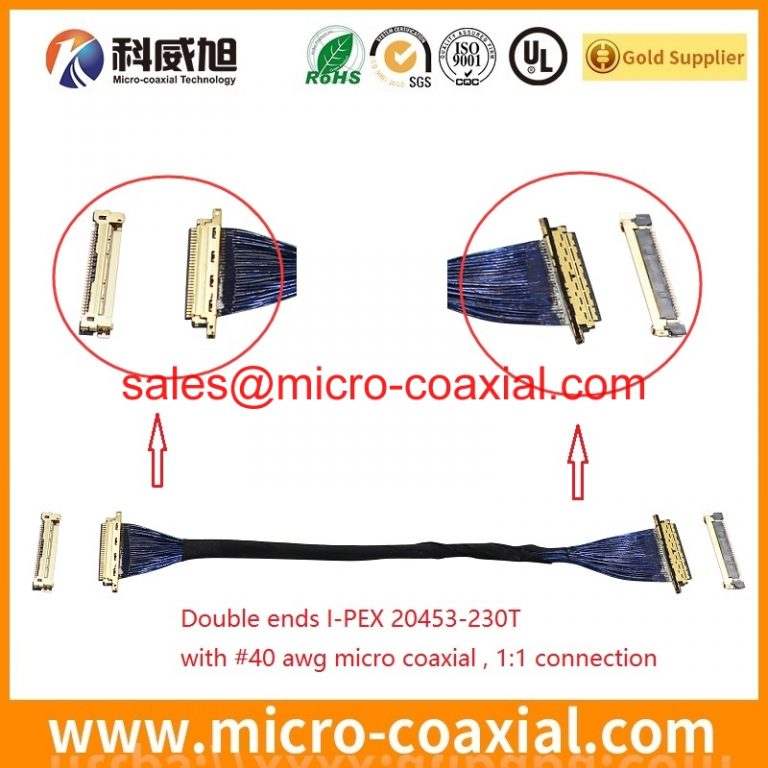 customized LVDS cable Assemblies manufacturer DF14-3P-1.25H LVDS cable I-PEX 20347-340E-12R LVDS cable fine pitch connector LVDS cable