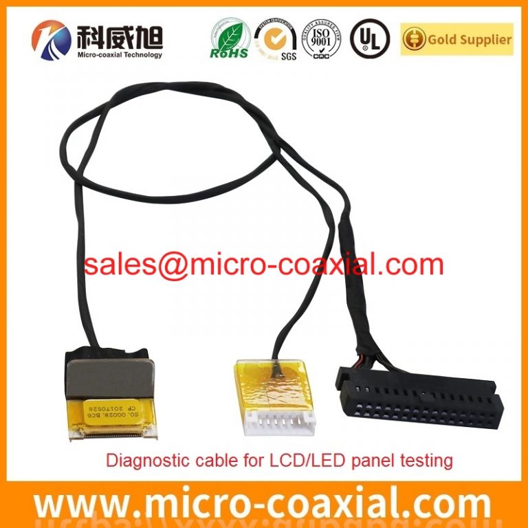 Built DF81-30P-LCH Micro-Coax cable assembly LVC-C30SFYG LVDS eDP cable Assembly provider