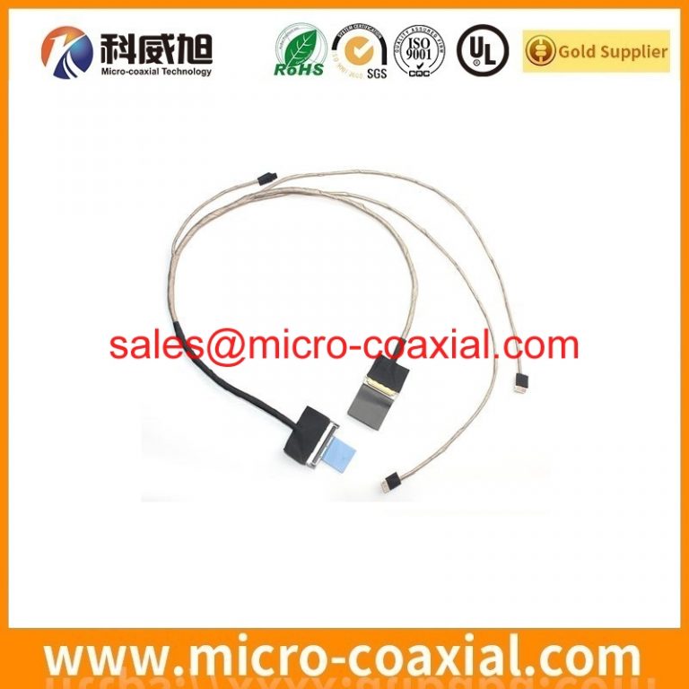 Custom I-PEX 2766-0121 thin coaxial cable assembly DF36-20P-0.4SD(55) LVDS cable eDP cable assembly factory