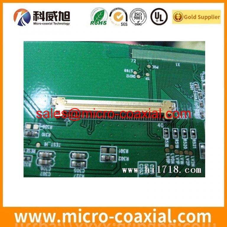 custom LVDS cable Assembly manufacturer XSLS00-30-C LVDS cable I-PEX 20680-040T-01 LVDS cable Fine Micro Coax LVDS cable
