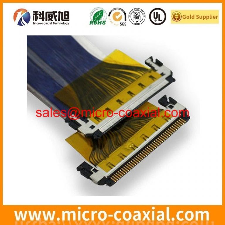 custom I-PEX 20346-015T-32R micro flex coaxial cable assembly DF81-50P-SHL(52) LVDS cable eDP cable Assembly Supplier
