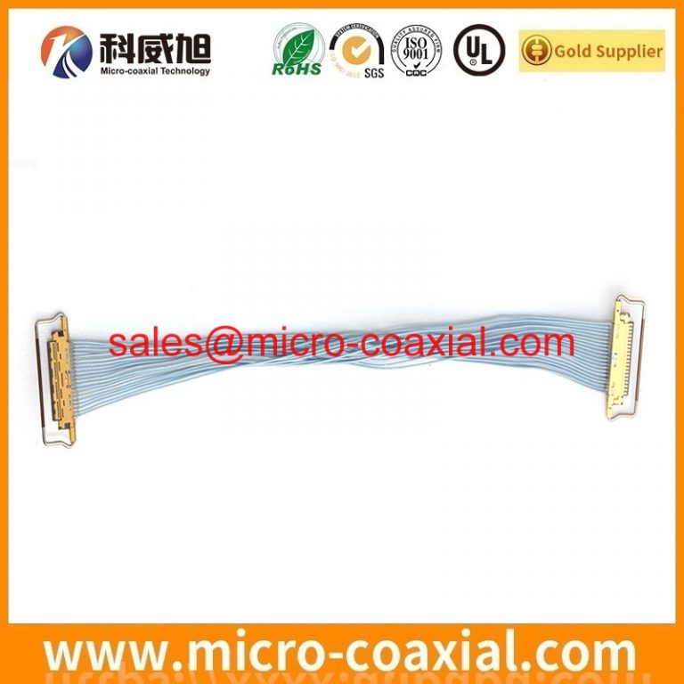 Custom LVC-C40LPMSG micro-coxial cable assembly XSLS00-40-B eDP LVDS cable assemblies manufacturer