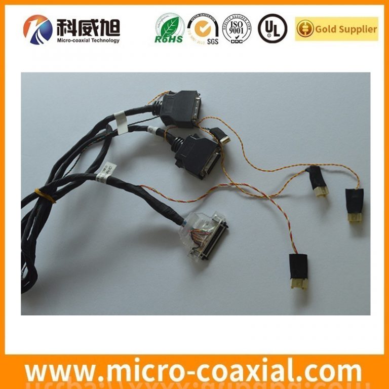 Custom I-PEX 20498-050E-41 Micro Coax cable assembly I-PEX 3300-0401 eDP LVDS cable Assemblies manufacturing plant