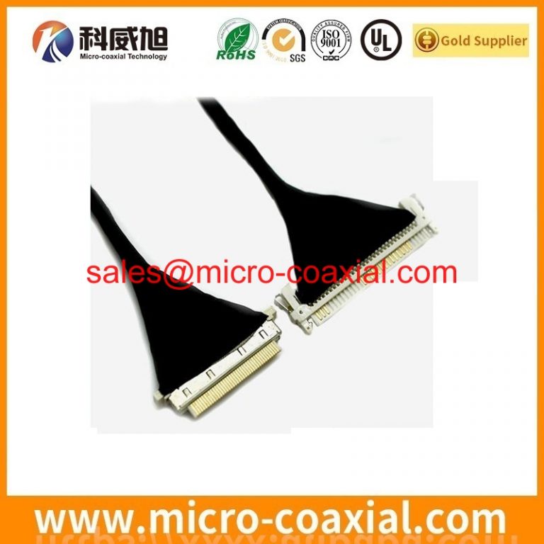 Custom DF81-40P-SHL(52) board-to-fine coaxial cable assembly I-PEX 20421-021T eDP LVDS cable assemblies factory