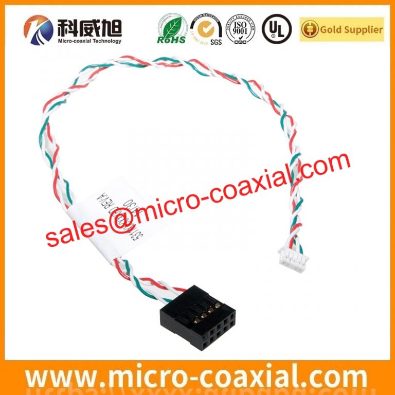 Custom LVDS cable Assembly manufacturer I-PEX 20728-030T-01 LVDS cable I-PEX 1968 LVDS cable Fine Micro Coax LVDS cable