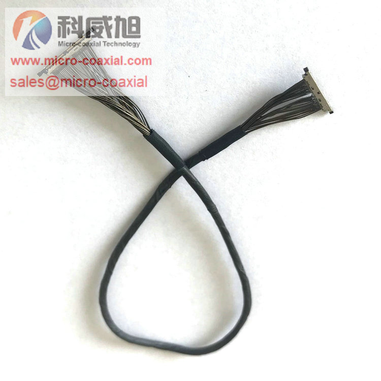 OEM DF36A-50S microtwinax cable HIROSE DF80D-50P micro flex coaxial cable DF36C-15P cable Factory DF56-50P-SHL Custom Micro-Coaxial Assemblies suit ultrasound applications cable