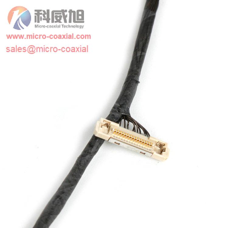Custom DF80-50P fine pitch harness cable HRS FX16-21P-GNDL Micro-Coaxial Connectors cable DF36-40P cable provider DF81-50P-LCH fine pitch connector cable
