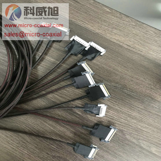 customized DF38A-30S Fine Micro Coax cable HIROSE FX16-21S-0.5SV fine-wire coaxial cable DF80D-30P-0.5SD cable vendor DF56C-40S-0.3V MCX cable