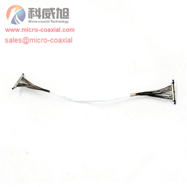 Custom DF80-50S-0.5V Micro-Coax cable Hirose DF81-50S-0.4H fine-wire coaxial cable FX15S-51P-C cable vendor FX16-51P-GND Micro-Coaxial Cable cable
