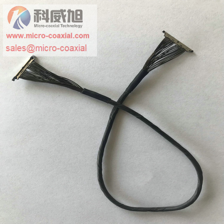 Custom DF80-30P-SHL Micro Coax cable Hirose DF81-30P-SHL Micro coaxial cable assemblies cable DF81-40P cable Supplier DF80D-40P-0.5SD Micro coaxial cable