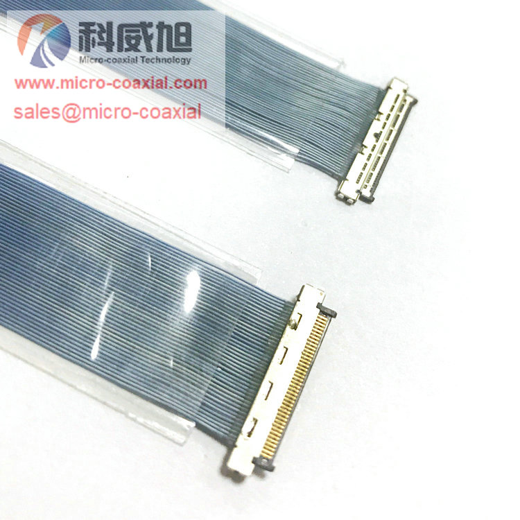 Custom DF81DJ-50P-0.4SD thin coaxial cable HIROSE DF56J-40S Micro coaxial cable DF80-50P cable factory DF80-40P-SHL Micro-Coax cable